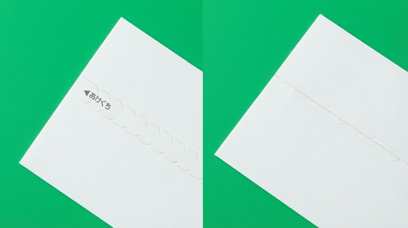 ジッパー加工とミシン加工比較