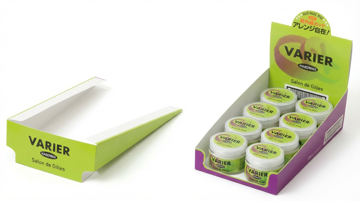 ワックス用POP兼内箱